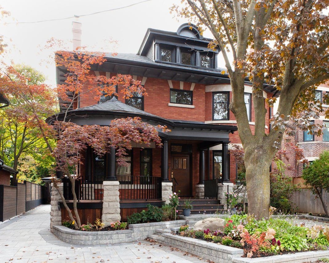 Rosedale, Toronto luxury custom home brick exterior 