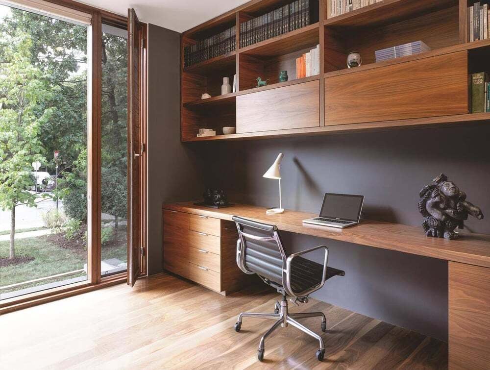 home-office-walnut-built-in-desk-shelving-garden-door-counterpoint-severnwoods-toronto