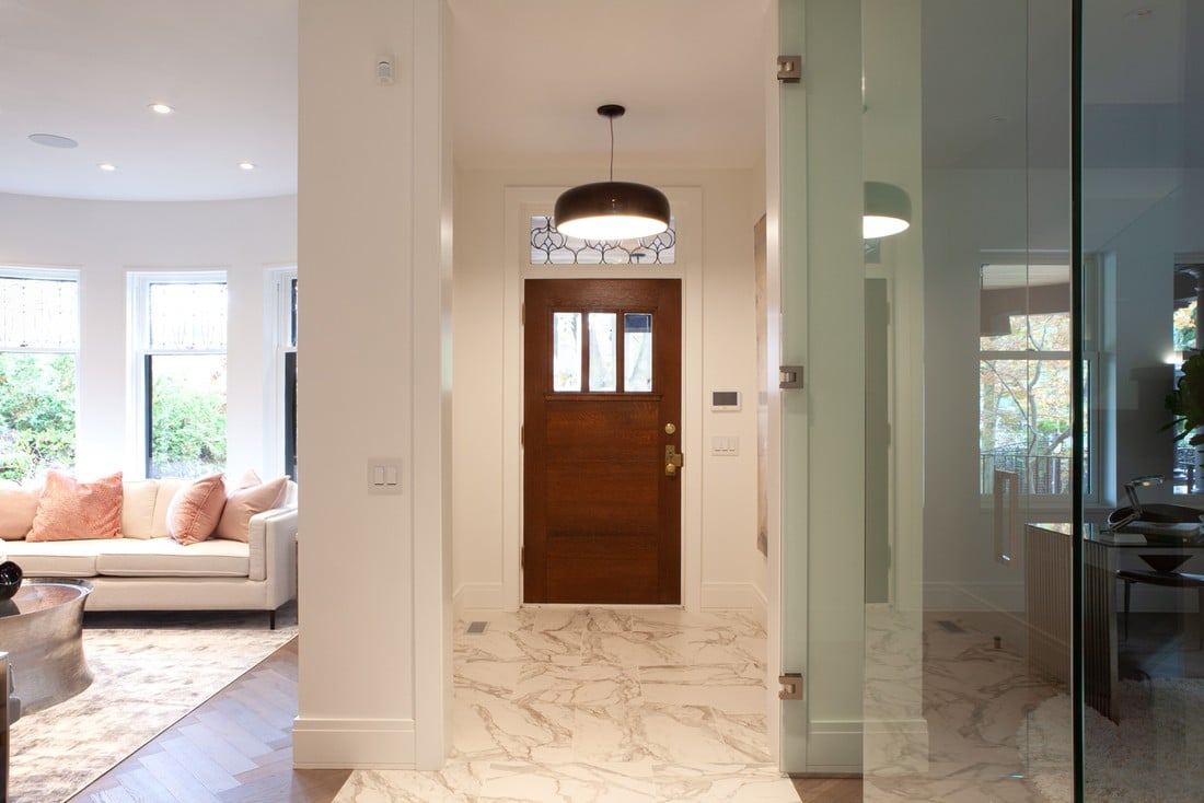 view-of-front-door-to-rosedale,-toronto-luxury-custom-home-with-family-room
