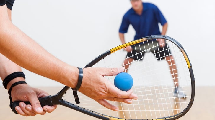 People Playing Racketball