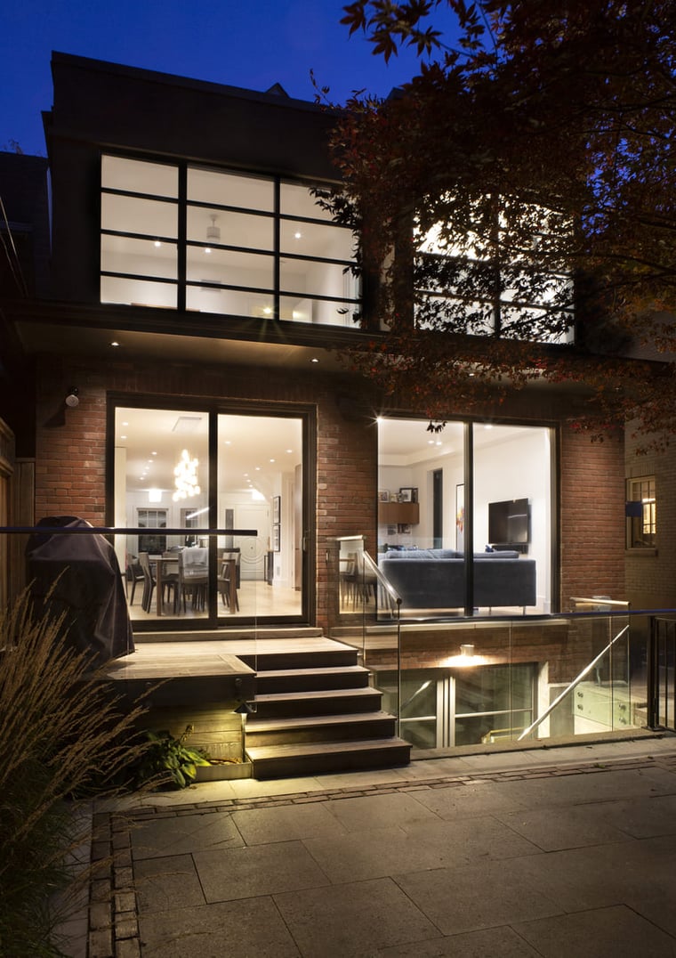 Renovated luxury Toronto home exterior by SevernWoods