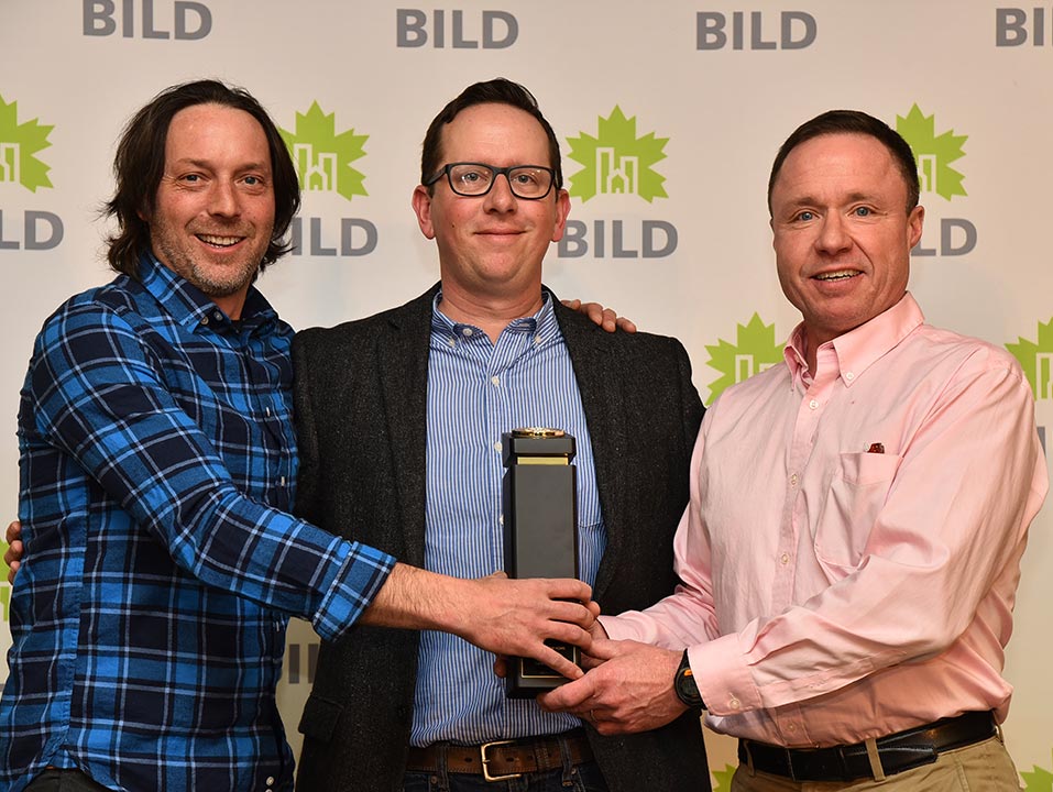 Tom Cumming and Team Receiving BILD Award