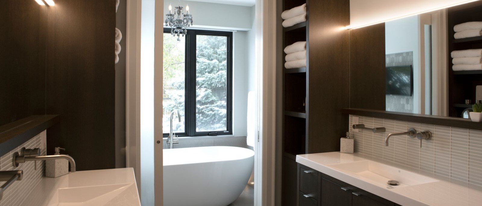 toronto custom bathroom renovation with soaker tub-1