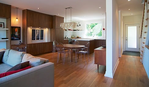 home renovation in toronto 5 star review of hardwood in kitchen area