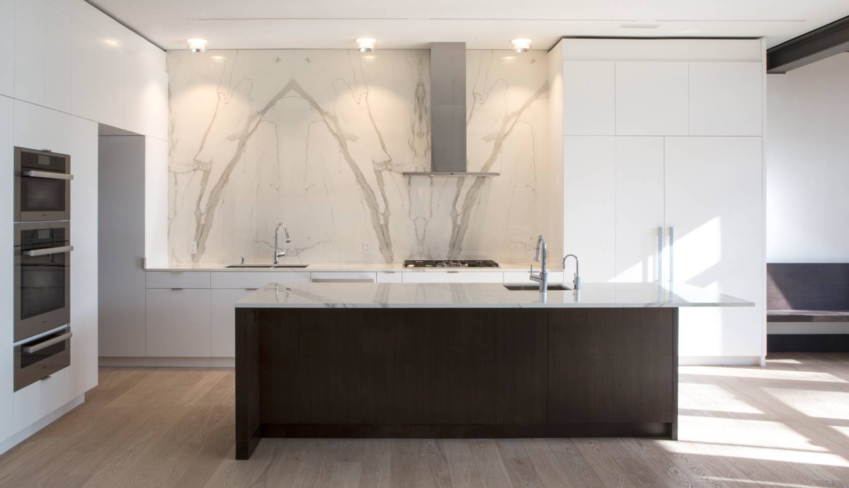 modern minimal custom kitchen renovation in toronto